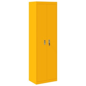 vidaXL Armoire de rangement 2 Pièces Jaune moutarde 60 x 40 x 200 cm