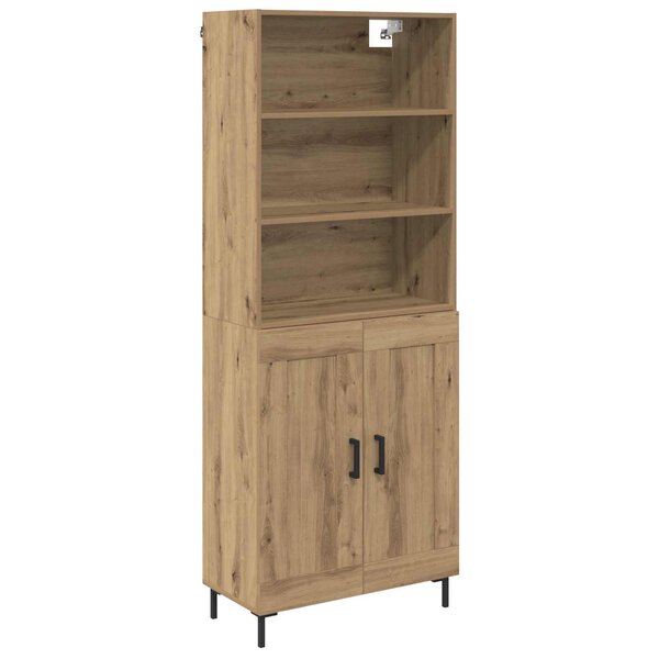 vidaXL Haut Armoire Chêne artisanal 69 5 x 34 x 180 cm