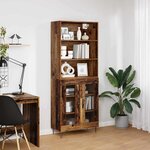 vidaXL Haut Armoire Bois ancien 69 5 x 34 x 180 cm Bois d'ingénierie