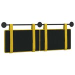 vidaXL Tête de lit suspendue Jaune Velours