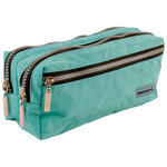 Trousse scolaire liderpapel large rectangulaire 3 compartiments 210x80x85mm coloris       turquoise
