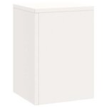 vidaXL Supports pour plantes 3 Pièces Blanc 24 x 24 x 75 cm Acier