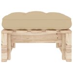 vidaXL Pouf palette de jardin bois de pin imprégné