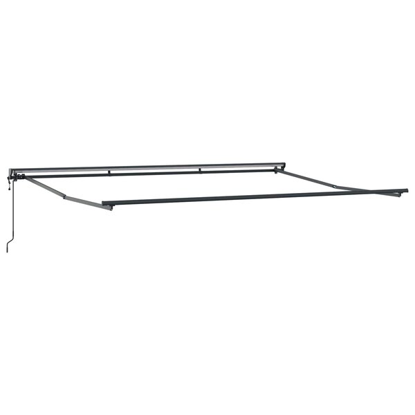 vidaXL Cadre de store rétractable électrique Anthracite 4 × 3 5 m
