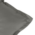 vidaXL Coussin de banc de jardin gris foncé mélangé 120x50x7 cm tissu