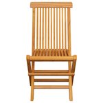vidaXL Chaises de jardin et coussins bleu royal lot de 4 Bois de teck