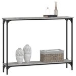 vidaXL Table console sonoma gris 100x22 5x75 cm bois d'ingénierie