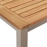 Ensemble de salle à manger jardin vidaXL 3 pièces en bois acacia massif