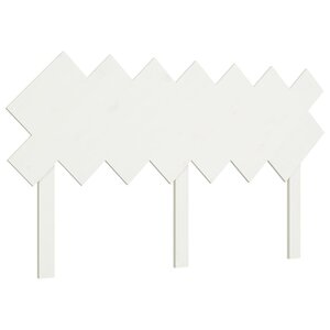 vidaXL Tête de lit Blanc 151 5x3x81 cm Bois massif de pin