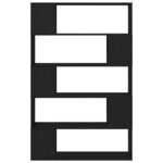 vidaXL Ensemble meuble TV Montage mural Chêne noir 100 x 24 x 155 cm