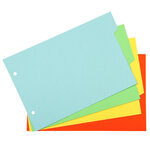 Intercalaires pour fiches bristol carte lustrée 225g 4 positions - A5 148x210mm x 10 EXACOMPTA