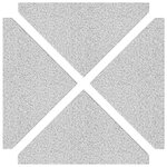 vidaXL Ensemble de bases de parasols de jardin 5 Pièces granit et acier