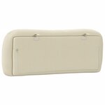 vidaXL Coussin de tête de lit Hvar crème 100 cm tissu