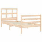 vidaXL Cadre de lit sans matelas bois massif