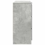 vidaXL Buffet Gris béton 100x35x76 cm Bois d'ingénierie