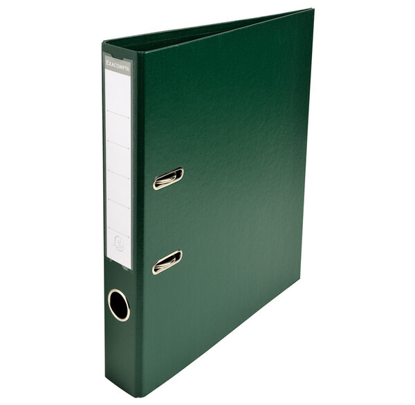 Classeur à levier PVC A4 dos de 50mm. - Vert foncé EXACOMPTA