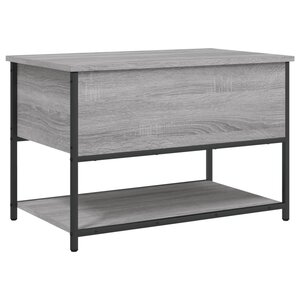 vidaXL Banc de rangement sonoma gris 70x42 5x47 cm bois d'ingénierie