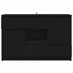vidaXL Buffet avec tiroir Noir 100 x 30 x 65 6 Bois d'ingénierie