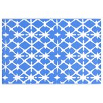 vidaXL Tapis d'extérieur ARAKIL bleu et blanc 160x230 cm PP