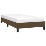 vidaXL Cadre de lit sans matelas marron foncé 80x200 cm tissu