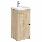 vidaXL Lavabo de salle de bains Chrome 42 x 40 x 16 5 cm métal