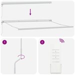 vidaXL Auvent rétractable automatique bordeaux 450x300 cm