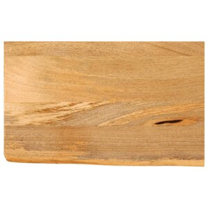 vidaXL Dessus de table à bord vivant 50x30x3 8 cm bois massif manguier