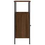 vidaXL Tables de chevet 2 Pièces chêne marron 41x31x80 cm bois ingénierie
