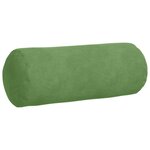 vidaXL Coussins d'accent 2 Pièces Vert clair Ø 15 x 40 cm
