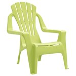 vidaXL Chaises de jardin pour enfants lot de 2 vert 37x34x44 cm PP