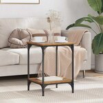 vidaXL Table basse Bois Ancien 40 x 40 x 55 cm Bois d'ingénierie