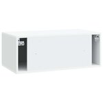 vidaXL Meuble TV mural 78 5 x 41 x 30 cm Blanc Bois d'ingénierie