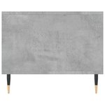 vidaXL Table basse gris béton 90x50x40 cm bois d'ingénierie