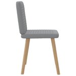 vidaXL Chaises à manger lot de 6 gris clair tissu