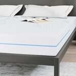 vidaXL Matelas Blanc 200 x 200 cm Mousse
