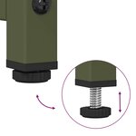 vidaXL Table de chevet vert olive 36x39x60 5 cm acier laminé à froid