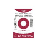 Paquet 100 Fiches Sous Film - Bristol Dots Non Perforé - 74x105mm - Blanc - X 40 - Exacompta