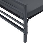 vidaXL Ensemble de canapé de jardin 10 Pièces Anthracite Acier