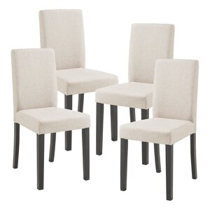 Lot de 4 chaises de salle à manger 89 x 43 x 54 cm moderne design robuste beige 03_0009828