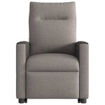 vidaXL Fauteuil inclinable taupe tissu