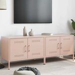 vidaXL Meubles TV 2 Pièces rose 68x39x50 5 cm acier