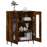vidaXL Buffet chêne fumé 69 5x34x90 cm bois d'ingénierie