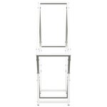 vidaXL Portant de bois chauffage blanc 80x25x80 cm