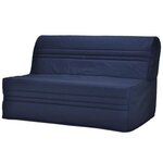 JOÉ Banquette BZ 3 places - Tissu bleu marine - 143 x 97 cm