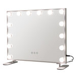 Miroir maquillage hollywood 14 ampoules led tactile éclairage luminosité rglable blanc froid/chaud/neutre 20_0006304