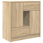 vidaXL Buffet avec tiroirs et portes chêne sonoma 70 5x34x74 5 cm