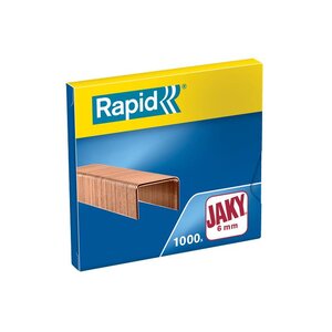 Boite de 1000 Agrafes Jaky 6 cuivré RAPID