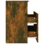 vidaXL Table de chevet Chêne fumé 50x32x60 cm
