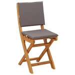 vidaXL Chaises de bistrot d'extérieur 6 Pièces Gris foncé 38 x 46 x 85 cm