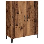vidaXL Haut Armoire 2 Pièces Bois ancien 69 5 x 34 x 180 cm